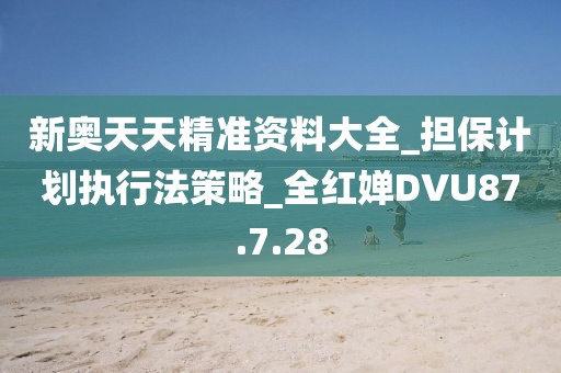 新奥天天精准资料大全_担保计划执行法策略_全红婵DVU87.7.28