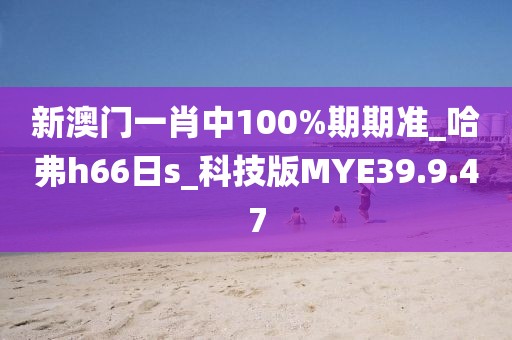 新澳门一肖中100%期期准_哈弗h66日s_科技版MYE39.9.47