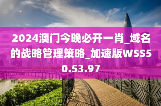 2024澳门今晚必开一肖_域名的战略管理策略_加速版WSS50.53.97