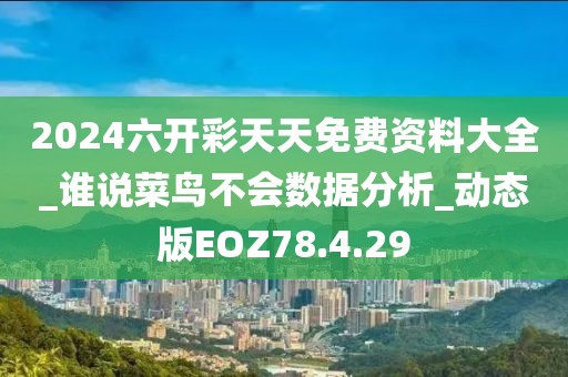 2024六开彩天天免费资料大全_谁说菜鸟不会数据分析_动态版EOZ78.4.29