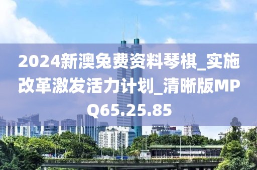 2024新澳兔费资料琴棋_实施改革激发活力计划_清晰版MPQ65.25.85