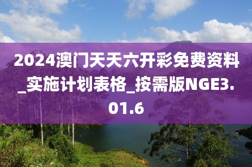 2024澳门天天六开彩免费资料_实施计划表格_按需版NGE3.01.6