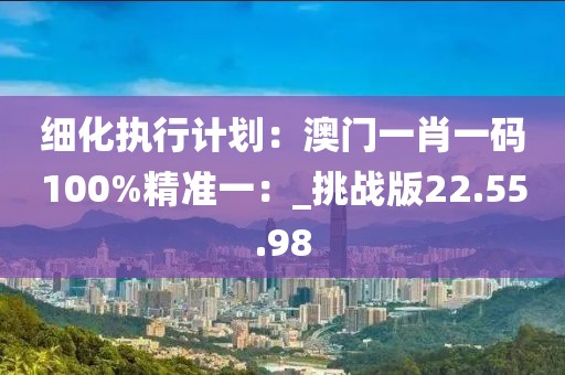 细化执行计划：澳门一肖一码100%精准一：_挑战版22.55.98