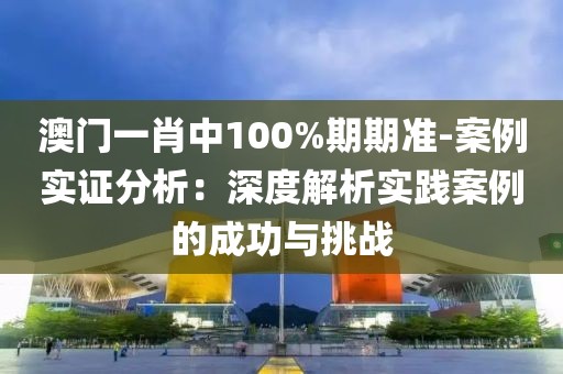 澳门一肖中100%期期准-案例实证分析：深度解析实践案例的成功与挑战