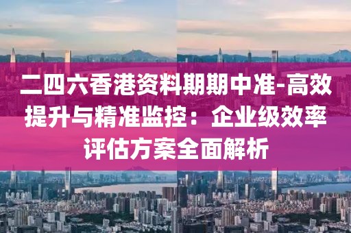 二四六香港资料期期中准-高效提升与精准监控：企业级效率评估方案全面解析