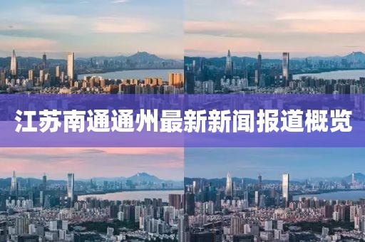 江苏南通通州最新新闻报道概览