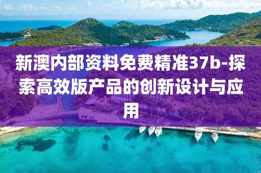 新澳内部资料免费精准37b-探索高效版产品的创新设计与应用