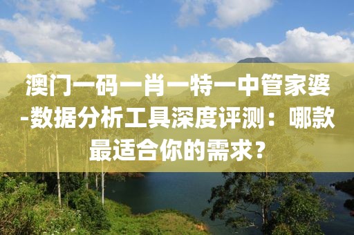 澳门一码一肖一特一中管家婆-数据分析工具深度评测：哪款最适合你的需求？