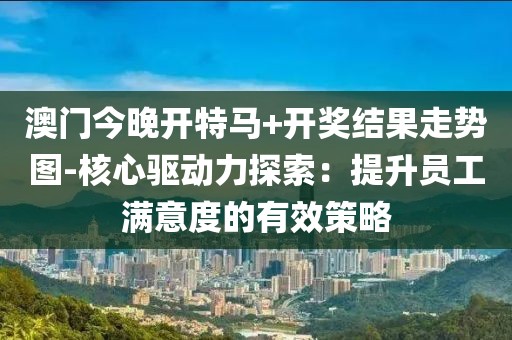 澳门今晚开特马+开奖结果走势图-核心驱动力探索：提升员工满意度的有效策略