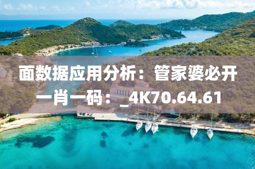 面数据应用分析：管家婆必开一肖一码：_4K70.64.61