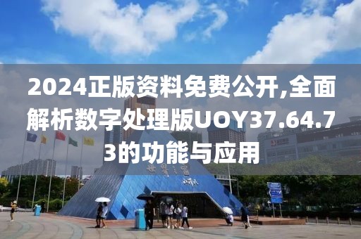 2024正版资料免费公开,全面解析数字处理版UOY37.64.73的功能与应用