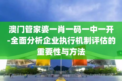 澳门管家婆一肖一码一中一开-全面分析企业执行机制评估的重要性与方法