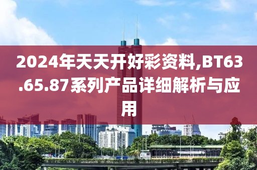 2024年天天开好彩资料,BT63.65.87系列产品详细解析与应用