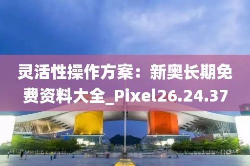 灵活性操作方案：新奥长期免费资料大全_Pixel26.24.37