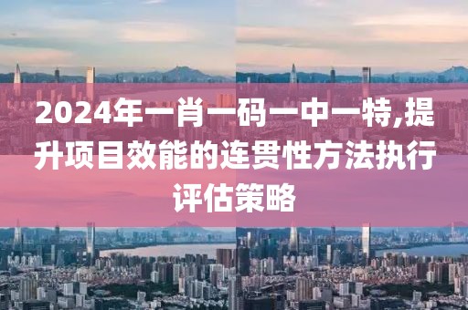 2024年一肖一码一中一特,提升项目效能的连贯性方法执行评估策略