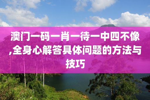 澳门一码一肖一待一中四不像,全身心解答具体问题的方法与技巧