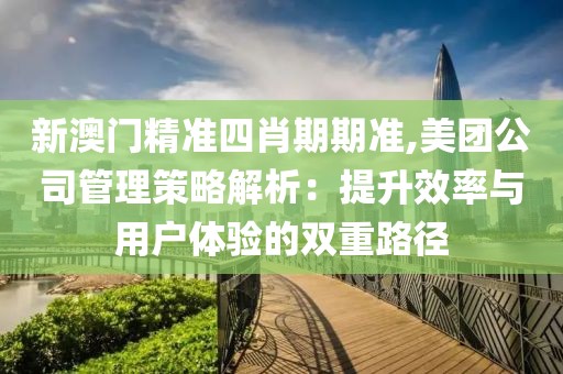 新澳门精准四肖期期准,美团公司管理策略解析：提升效率与用户体验的双重路径