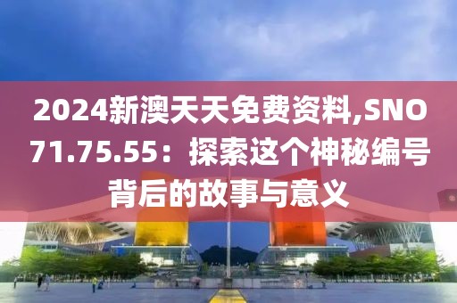 2024新澳天天免费资料,SNO71.75.55：探索这个神秘编号背后的故事与意义