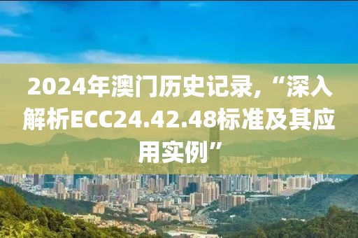 2024年澳门历史记录,“深入解析ECC24.42.48标准及其应用实例”