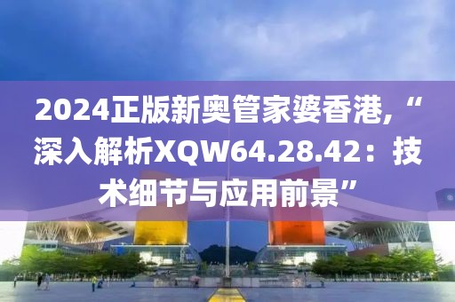 2024正版新奥管家婆香港,“深入解析XQW64.28.42：技术细节与应用前景”