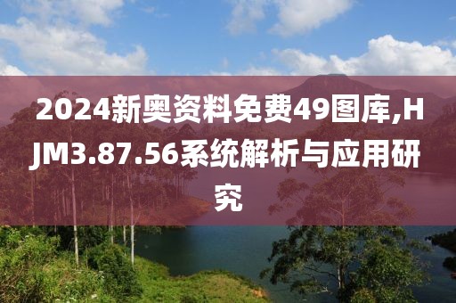 2024新奥资料免费49图库,HJM3.87.56系统解析与应用研究