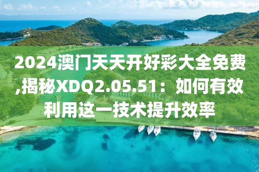 2024澳门天天开好彩大全免费,揭秘XDQ2.05.51：如何有效利用这一技术提升效率