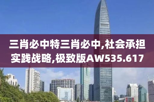 三肖必中特三肖必中,社会承担实践战略,极致版AW535.617