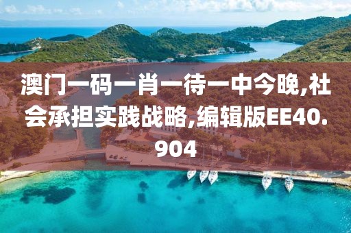 澳门一码一肖一待一中今晚,社会承担实践战略,编辑版EE40.904