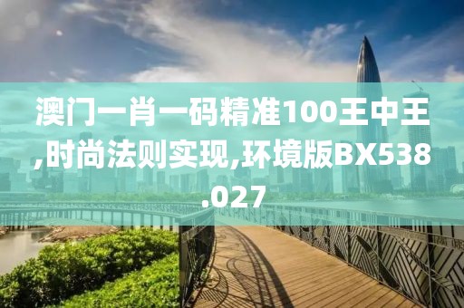 澳门一肖一码精准100王中王,时尚法则实现,环境版BX538.027