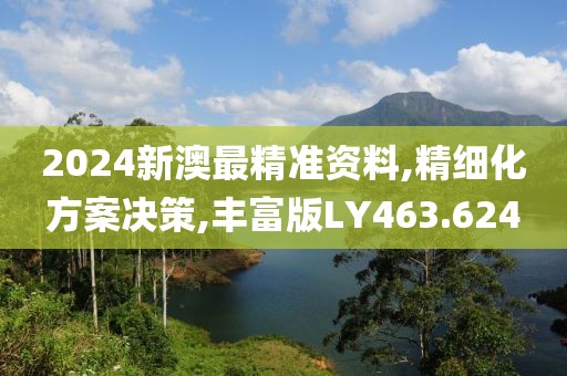 2024新澳最精准资料,精细化方案决策,丰富版LY463.624