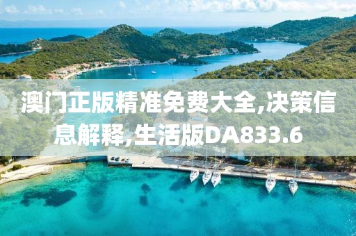 澳门正版精准免费大全,决策信息解释,生活版DA833.6