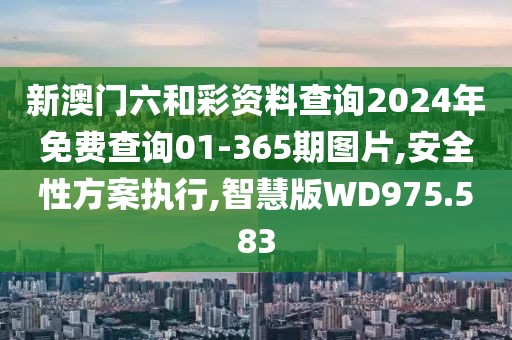 新澳门六和彩资料查询2024年免费查询01-365期图片,安全性方案执行,智慧版WD975.583