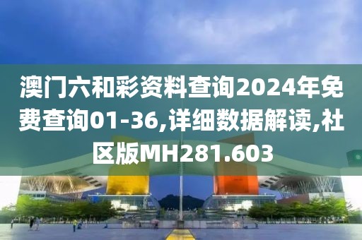 澳门六和彩资料查询2024年免费查询01-36,详细数据解读,社区版MH281.603