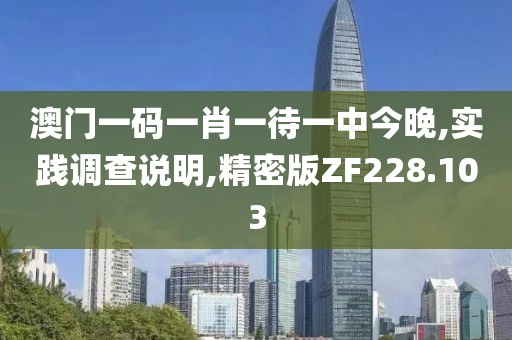 澳门一码一肖一待一中今晚,实践调查说明,精密版ZF228.103