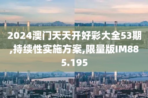 2024澳门天天开好彩大全53期,持续性实施方案,限量版IM885.195