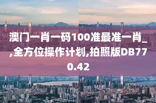 澳门一肖一码100准最准一肖_,全方位操作计划,拍照版DB770.42