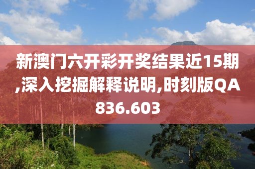 新澳门六开彩开奖结果近15期,深入挖掘解释说明,时刻版QA836.603