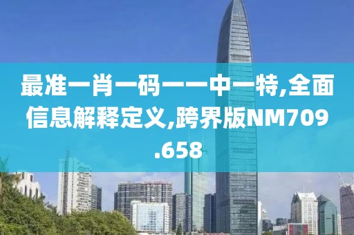 最准一肖一码一一中一特,全面信息解释定义,跨界版NM709.658