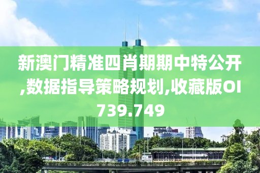 新澳门精准四肖期期中特公开,数据指导策略规划,收藏版OI739.749