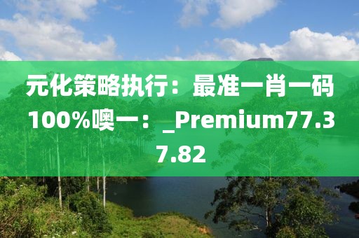 元化策略执行：最准一肖一码100%噢一：_Premium77.37.82