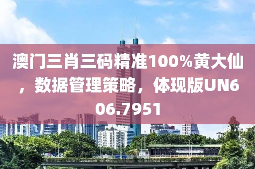 澳门三肖三码精准100%黄大仙，数据管理策略，体现版UN606.7951