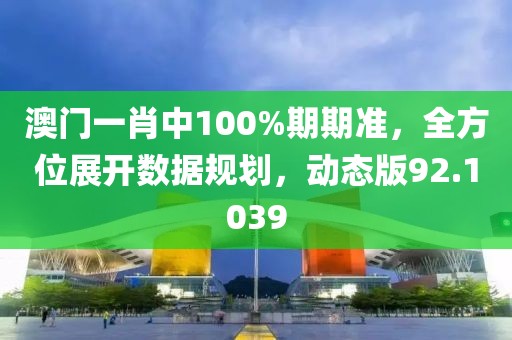 澳门一肖中100%期期准，全方位展开数据规划，动态版92.1039