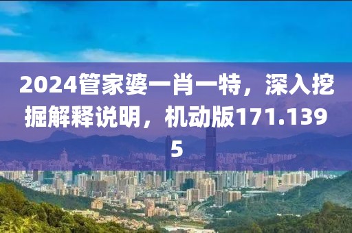 2024管家婆一肖一特，深入挖掘解释说明，机动版171.1395