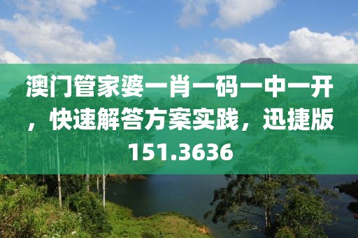 澳门管家婆一肖一码一中一开，快速解答方案实践，迅捷版151.3636