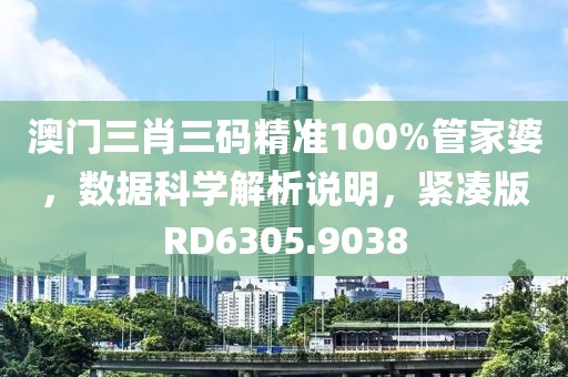 澳门三肖三码精准100%管家婆，数据科学解析说明，紧凑版RD6305.9038