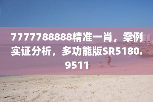 7777788888精准一肖，案例实证分析，多功能版SR5180.9511