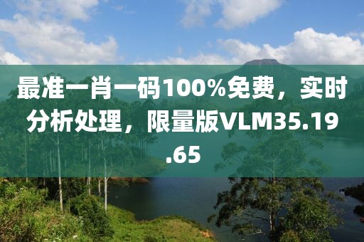 最准一肖一码100%免费，实时分析处理，限量版VLM35.19.65