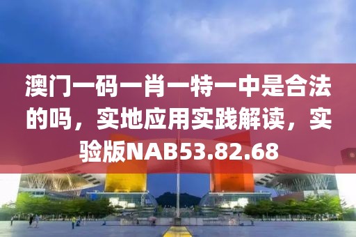 澳门一码一肖一特一中是合法的吗，实地应用实践解读，实验版NAB53.82.68