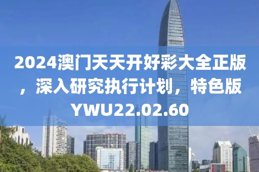 2024澳门天天开好彩大全正版，深入研究执行计划，特色版YWU22.02.60