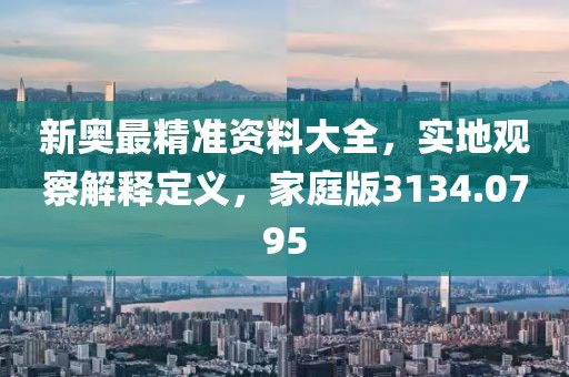 新奥最精准资料大全，实地观察解释定义，家庭版3134.0795